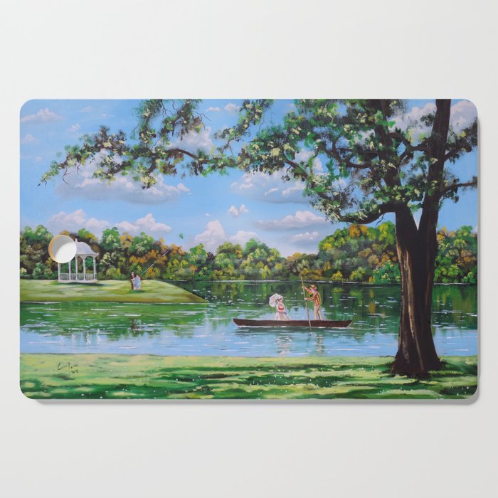 Mary Poppins in the park Cutting Board
