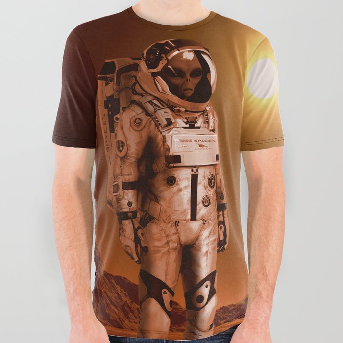 LIFE ON MARS All Over Graphic Tee