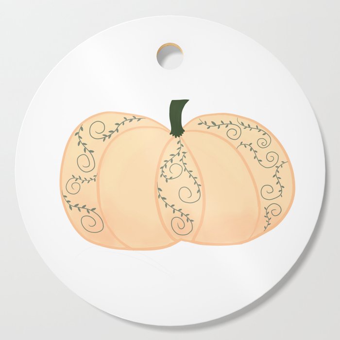 Ivy Pumpkin Cutting Board