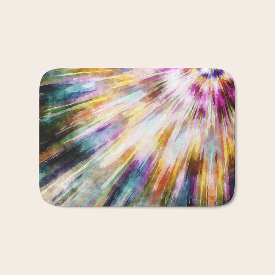 Vintage Tie Dye Bath Mat
