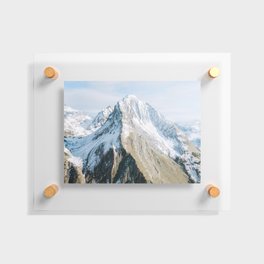 Snowtopped Mountain high in the Alps – Landscape Photography Floating Acrylic Print