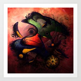 Desolation of mask Art Print