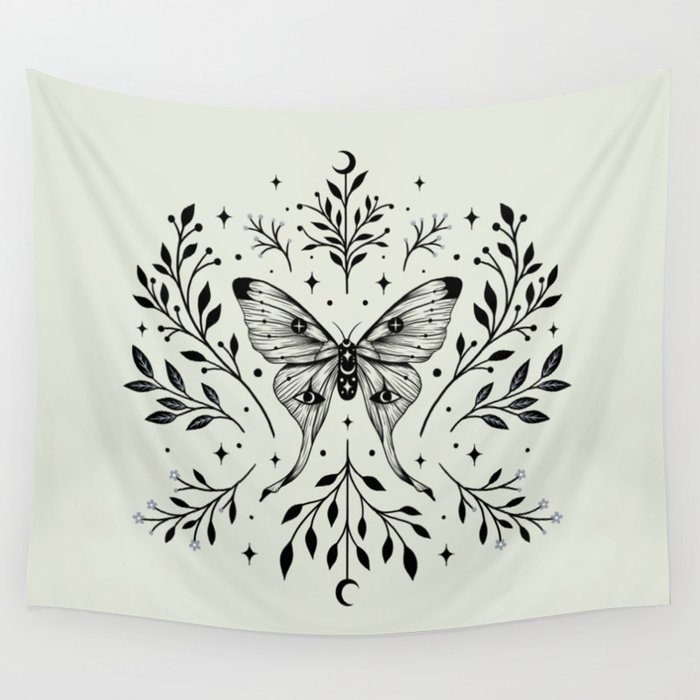 Luna moth sale tapestry