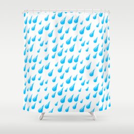 RAINDROP PATTERN. Shower Curtain