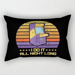80s Video Game Arcade Machine Gamer Vintage Gift Rectangular Pillow