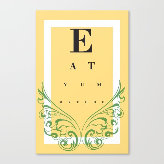 Eat Yummy Food! Canvas Print
