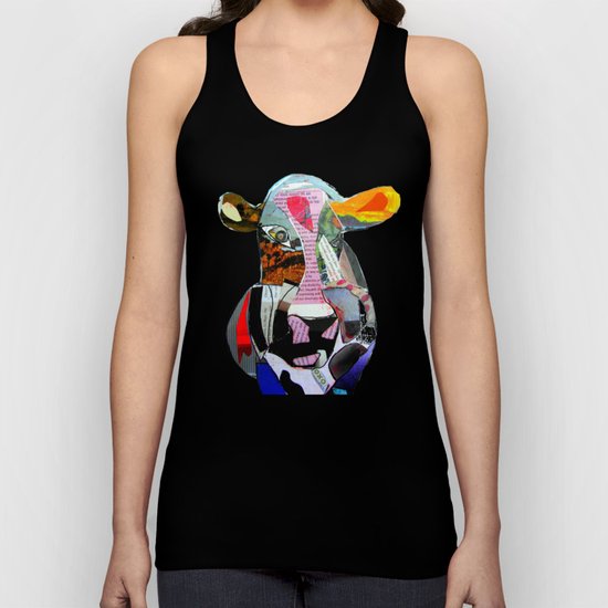 the mod cow Unisex Tank Top