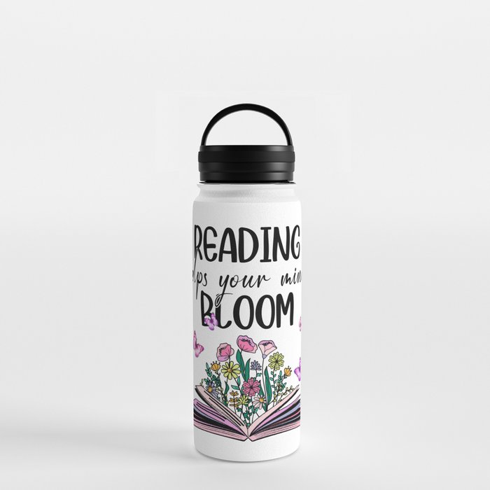 Reading Helps Your Mind Bloom Water Bottle