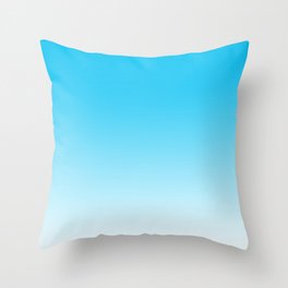 blue gradient Throw Pillow