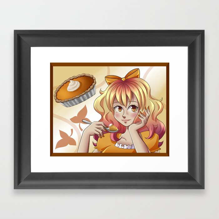 Pumpkin Pie Framed Art Print