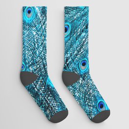 Peacock  Blue 11 Socks