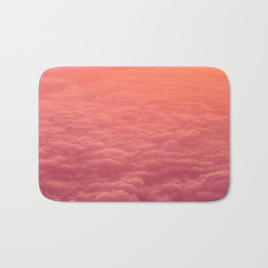 pink clouds Bath Mat