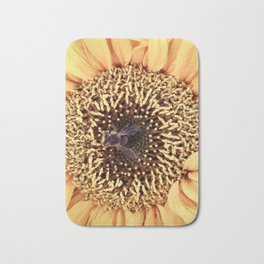 Sunflower and bee Bath Mat