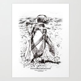 Pingüino de Magallanes N°1 Art Print