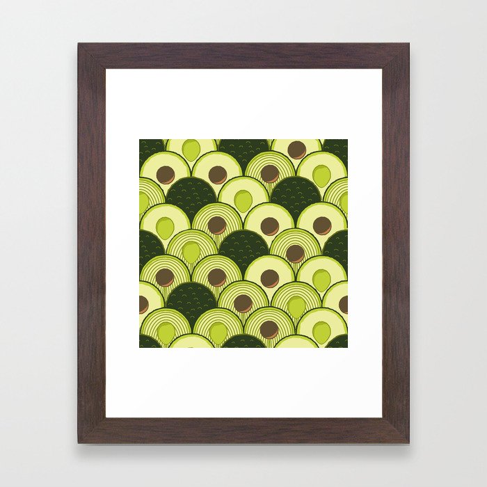 Avocados In Art Deco Framed Print By B0rwear Society6 Avocados In Art Deco Framed Print