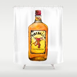 Fireball Shower Curtain