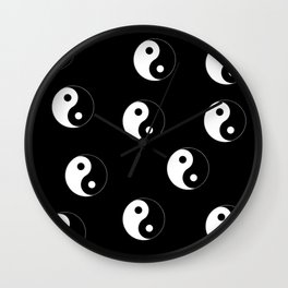 Yin & Yang Pattern Wall Clock