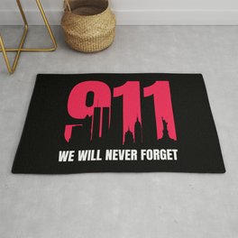 Never Forget 9 11 Anniversary Area & Throw Rug