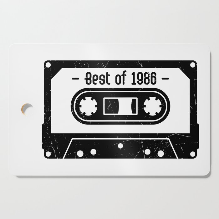 Best Of 1986 Cassette Tape Retro Cutting Board
