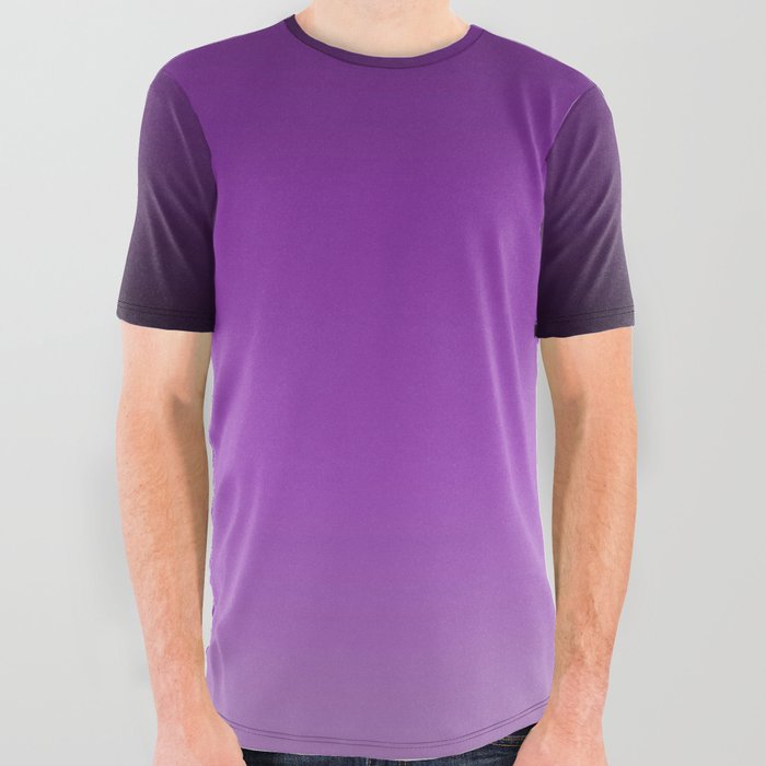Dark purple graphic top tee