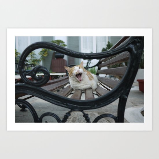yawn Art Print