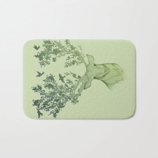 The Natural Progression? 1 of 3 in Green Bath Mat