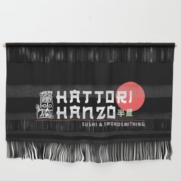 Hattori Hanzo, Sushi & Swordsmithing, est. 1945, Original Artwork for Wall Art, Prints, Posters, Tshirts, Men, Women, Kids Wall Hanging