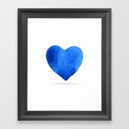 Blue Heart Framed Art Print