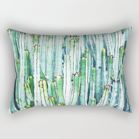 Lost Cactus #society6 #decor #buyart Rectangular Pillow