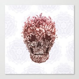Flower skull Canvas Print