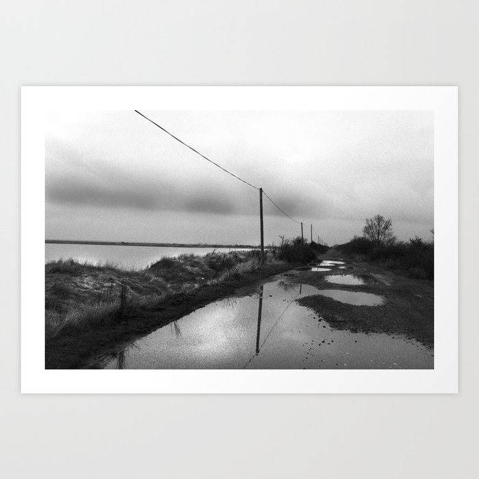 Flooded Route Art Print