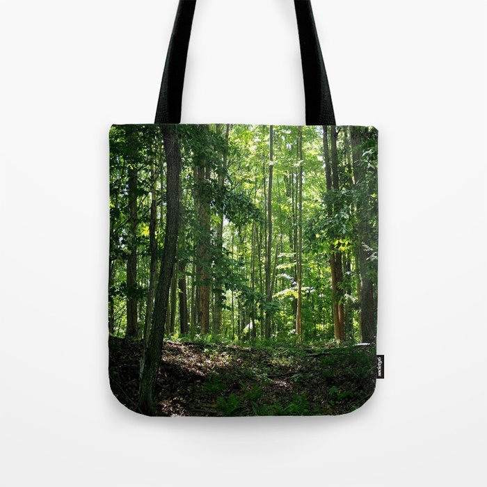 Pine tree woods Tote Bag