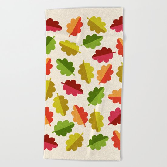 Autumn Leaves Beach Towel