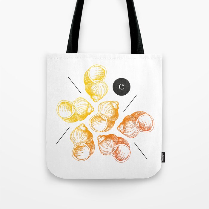 snail shell color Tote Bag
