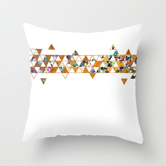 Alcohol Ink Tesselations Throw Pillow