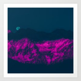 Cinematic Mountains Filter Art Print