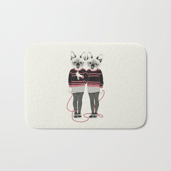 siamese twins Bath Mat
