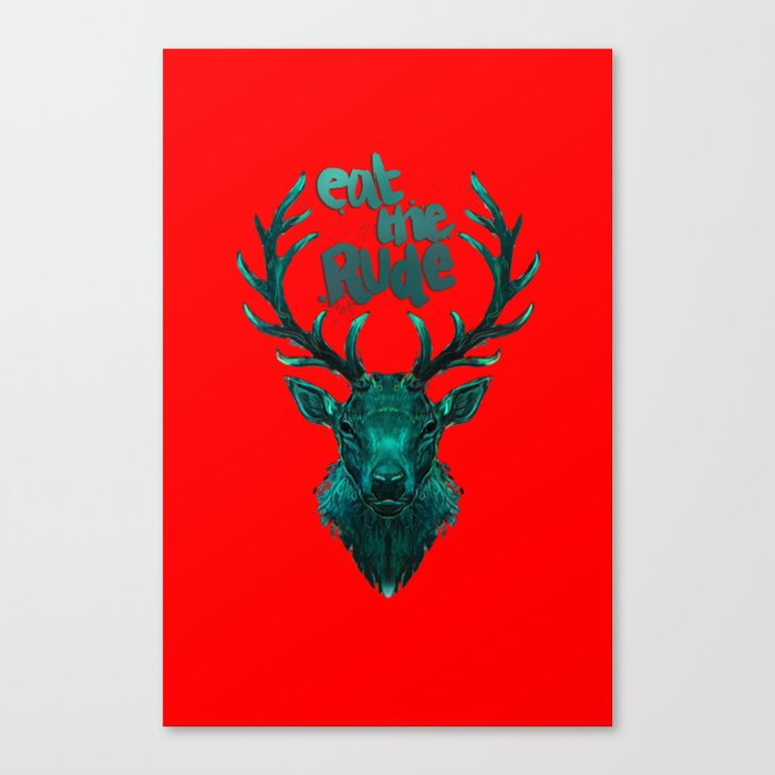 Eat the rude Canvas Print