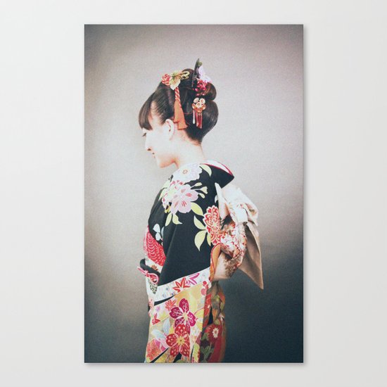 Woman japanese style Canvas Print