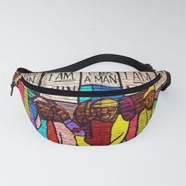 African American Masterpiece 'I Am A Man' Portrait Fanny Pack