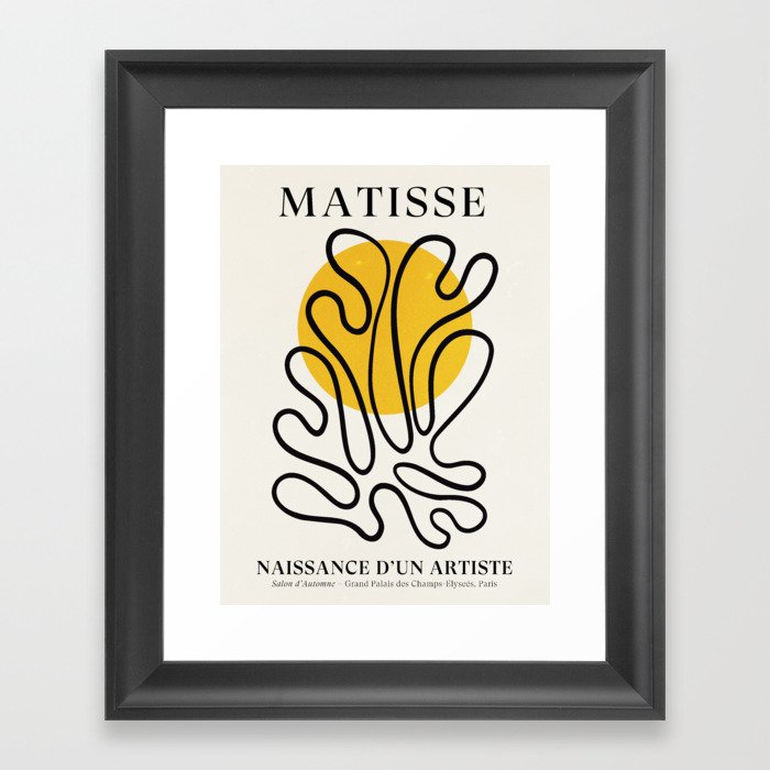Sun Leaf: Matisse Edition | Mid Century Series Framed Art Print