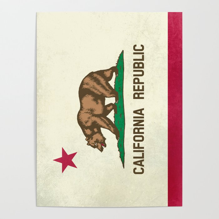 California Republic Flag Poster