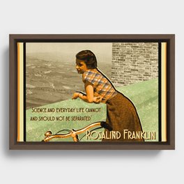 Science Quote Rosalind Franklin Framed Canvas