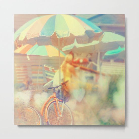 Seaside Town Metal Print