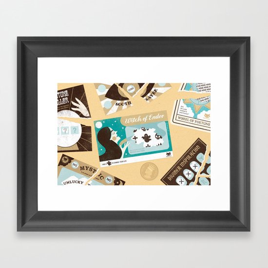 The Witch of Endor (by Zara Picken) Framed Art Print