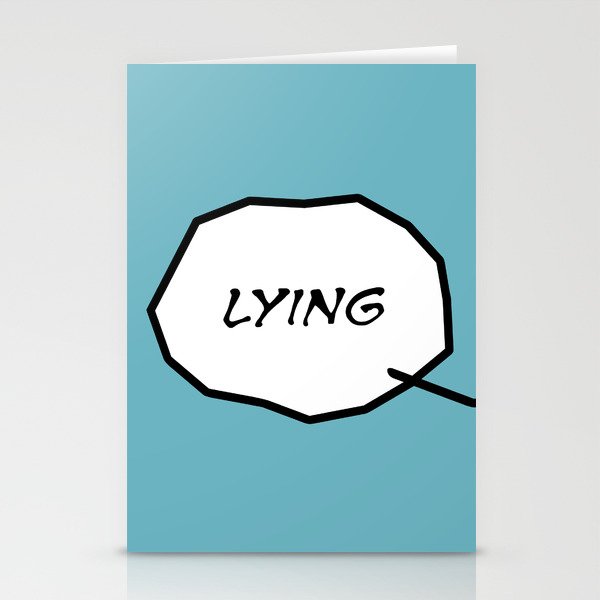 Lying Cat Stationery Cards