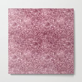 Luxury Pink Glitter Pattern Metal Print