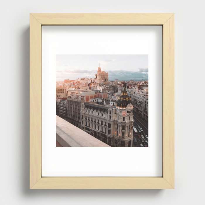 Spain Photography - Beautiful Architecture In Madrid Recessed Framed Print