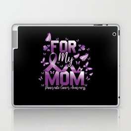 Purple For Mom Pancreatic Cancer Awareness Laptop Skin