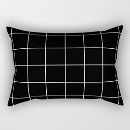 WINDOWPANE ((white on black)) Rectangular Pillow
